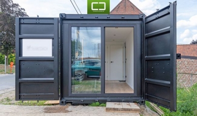 20ft containerkapsalon aanzicht ingang