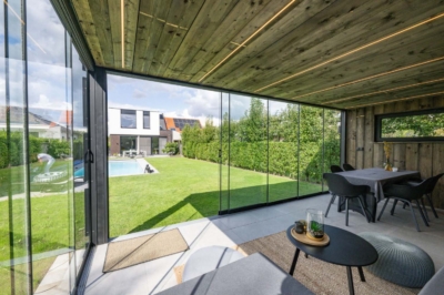 Container poolhouse binnen