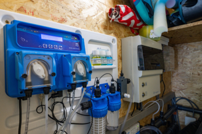 Container poolhouse met berging