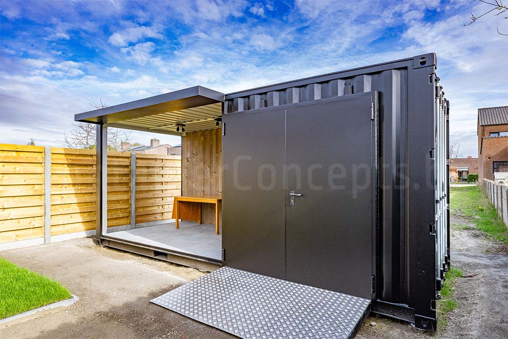 Espace de détente couvert